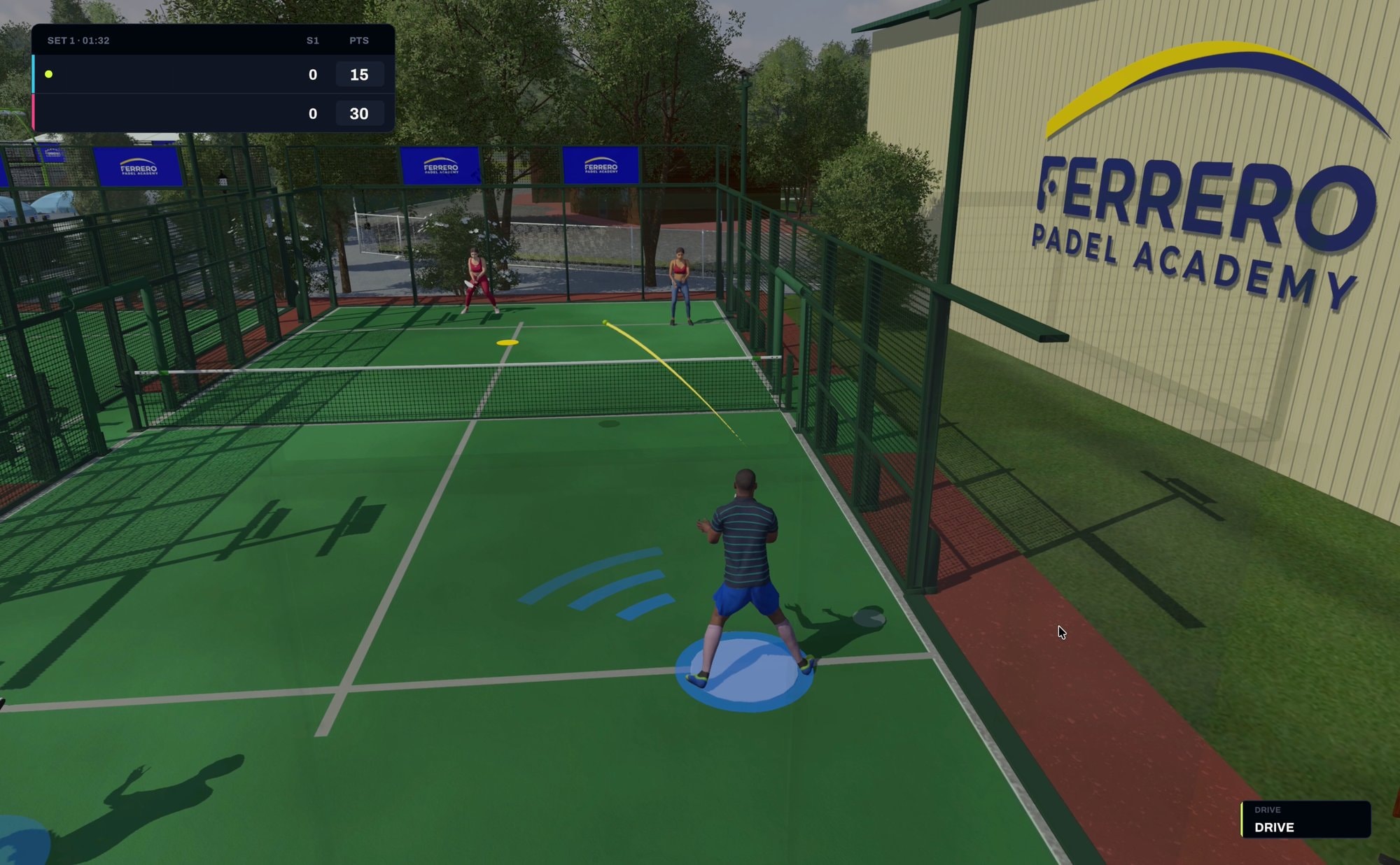 Green courts at Ferrero